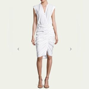 Veronica Beard Ruched Shirtdress